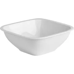 Salad bowl “Like” square  porcelain ,H=9,L=24,B=24cm white