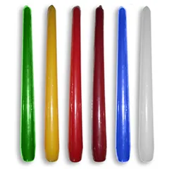 Antique candles[50pcs] paraffin D=23,H=245,L=245mm multi-colored