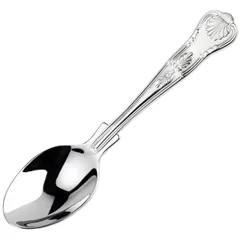 Tea spoon "King's Silver Plate"  stainless steel, silver , L=136, B=31mm  silver.