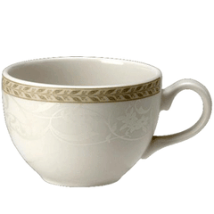 Чашка кофейная «Антуанетт» фарфор 85мл D=65,H=50,L=85мм белый,олив.
