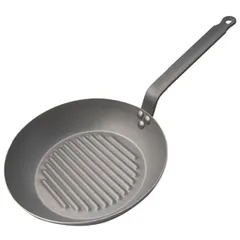 Grill pan white steel D=260,H=50,L=485mm gray