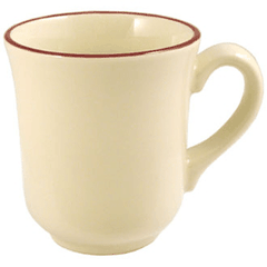 Mug “Claret” porcelain 237ml D=8,H=9,L=11cm beige, burgundy