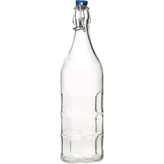 Bottle for oil and vinegar “Moresca”  glass, metal  1.06 l  D=85, H=315mm  transparent, metal.