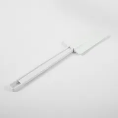 Лопатка жаропрочная силикон,пластик ,L=257/90,B=53мм белый, изображение 3