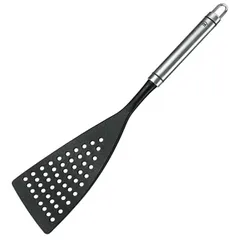 Kitchen spatula "Triunfo"  stainless steel, nylon , L=36 cm  black, metal.