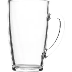 Mug “Cappuccino” glass 420ml D=78,H=138,L=110mm clear.