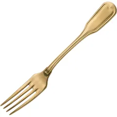 Table fork “Vittoriale Gold”  stainless steel  metal.