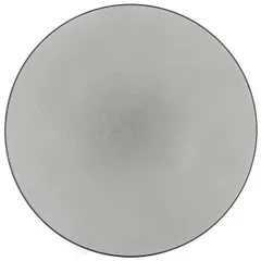 Тарелка «Экинокс» мелкая керамика D=24,H=3см серый