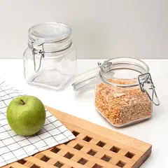 Банка «Кремлин» квадратная с крышкой стекло 0,74л ,H=108,L=96,B=96мм прозр., изображение 3