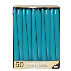 Candles [50pcs] paragraph with stear. D=22,L=250mm blue.