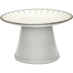 Cake stand “Inku” ceramics D=15,H=9cm white