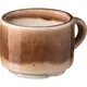 Чашка кофейная «Маррон Реативо» фарфор 80мл D=60,H=47мм коричный,кремов., изображение 2