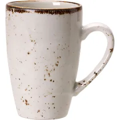 Mug “Kraft White”  porcelain  285 ml  D=7, H=11, L=11 cm  white, brown.