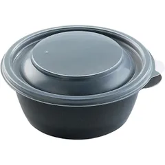 Container for serving food (suitable for micro oven)[500pcs] polyprop. 375ml D=13,H=5cm black