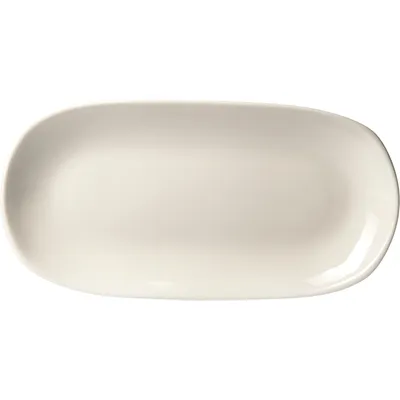 Блюдо «Тэйст» овальное фарфор ,H=25,L=250,B=130мм белый, Длина (мм): 250, Ширина (мм): 130