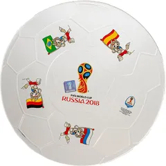 Блюдо для пиццы «Фут Пати ЧМ» Фифа/Fifa Russia 2018 стекло D=31см прозр.