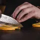 Нож кухонный «Нара» односторонняя заточка сталь нерж.,дерево ,L=220/105,B=36мм металлич.,тем.дерево, изображение 4