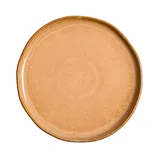 Тарелка «Эггшелл Нейчер» с бортом фарфор D=18,H=2см коричнев.