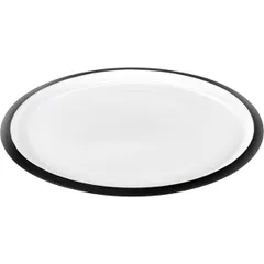 Plate “Lovatt” bone porcelain D=25,H=2cm white,black