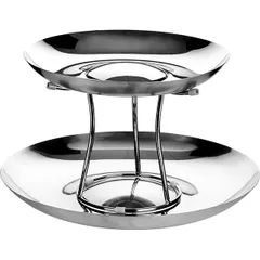 Fruit shelf 2-tier d=32/42cm  steel  H=26cm  metal.