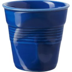 Glass for hot drinks “Froisse”  porcelain  80ml  D=65, H=60mm  blue