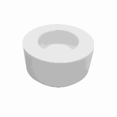 Candlestick “Maxim” porcelain D=75,H=40mm white