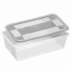 Gastronorm container (1/2)[4pcs] polyprop. ,H=15,L=32.5,B=26.5cm