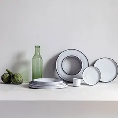 Тарелка «Карактэр» с высоким бортом керамика D=280,H=25мм камен.-серый., изображение 4