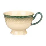 Чашка чайная «Эйфория» фарфор 220мл D=95/55,H=60,L=125мм бежев.,зелен.
