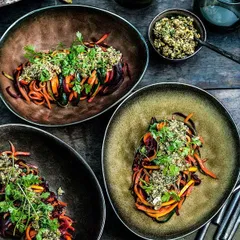 Блюдо «Пьюр» глубокое керамика D=32,H=5см серый, изображение 2