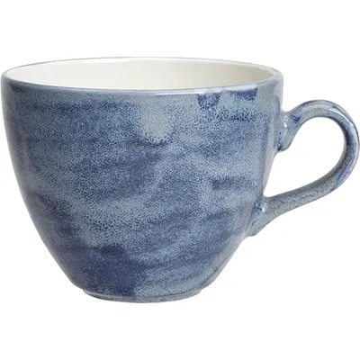 Чашка чайная «Революшн Блюстоун» фарфор 350мл D=10,5см синий,белый, Объем по данным поставщика (мл): 350