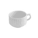 Чашка чайная «Нестор» фарфор 250мл ,H=6,L=12см белый