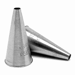 Pastry nozzle[2pcs] stainless steel D=2mm