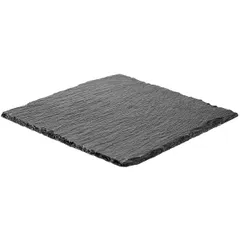 Блюдо для подачи сланец натур. ,H=5,L=200,B=200мм черный, изображение 2