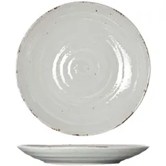 Plate “Avalon” ceramics D=25cm gray