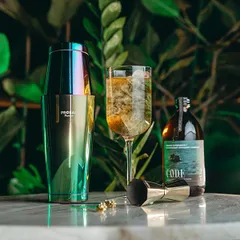 Джиггер «Пробар Премиум Солар» 30/45 мл октагон сталь нерж. D=39/43,H=112мм золотой, изображение 4