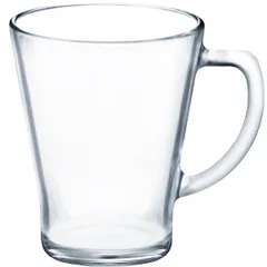 Mug “Aura” glass 300ml clear.