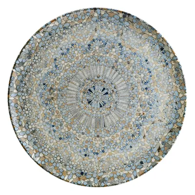 Блюдо для пиццы «Мозаик» фарфор D=32см разноцветн.