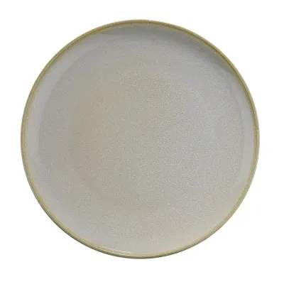 Тарелка с бортом «Crouton Black Sand» фарфор D=27см черный,песочн.