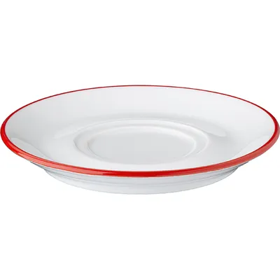 Блюдце «Ретро Магс» фарфор D=14см белый,красный, изображение 2