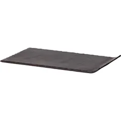 Блюдо для подачи «Базальт» керамика ,H=20,L=332,B=200мм черный, изображение 2