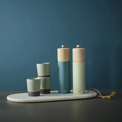 Мельница для соли «Бореал» с металлическим механизмом бук ,H=21см св.зелен., изображение 8