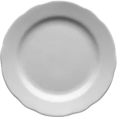 Small plate with figured edge  porcelain  D=175, H=23mm  white