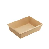 Контейнер бумажный OneClick картон 1л ,H=55,L=150,B=200мм св.корич.