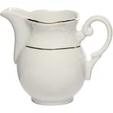 Молочник «Афродита» фарфор 150мл D=52,H=90,L=110мм белый,золотой