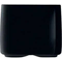 Салатник «Меккано» квадратный фарфор 180мл ,H=63,L=75,B=75мм черный, изображение 2