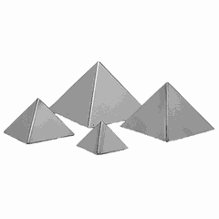 Confectionery mold “Pyramid”  stainless steel  D=12, H=8cm