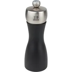 Мельница для соли «Фиджи» металлический механизм бук,сталь нерж. ,H=15см черный