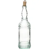 Бутылка «Эссизи» для вина с пробкой стекло,дерево 0,72л D=80,H=315,L=80мм прозр.