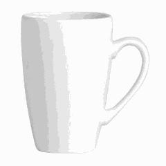 Coffee cup “Simplicity”  porcelain 85ml D=53,H=77,L=85mm white